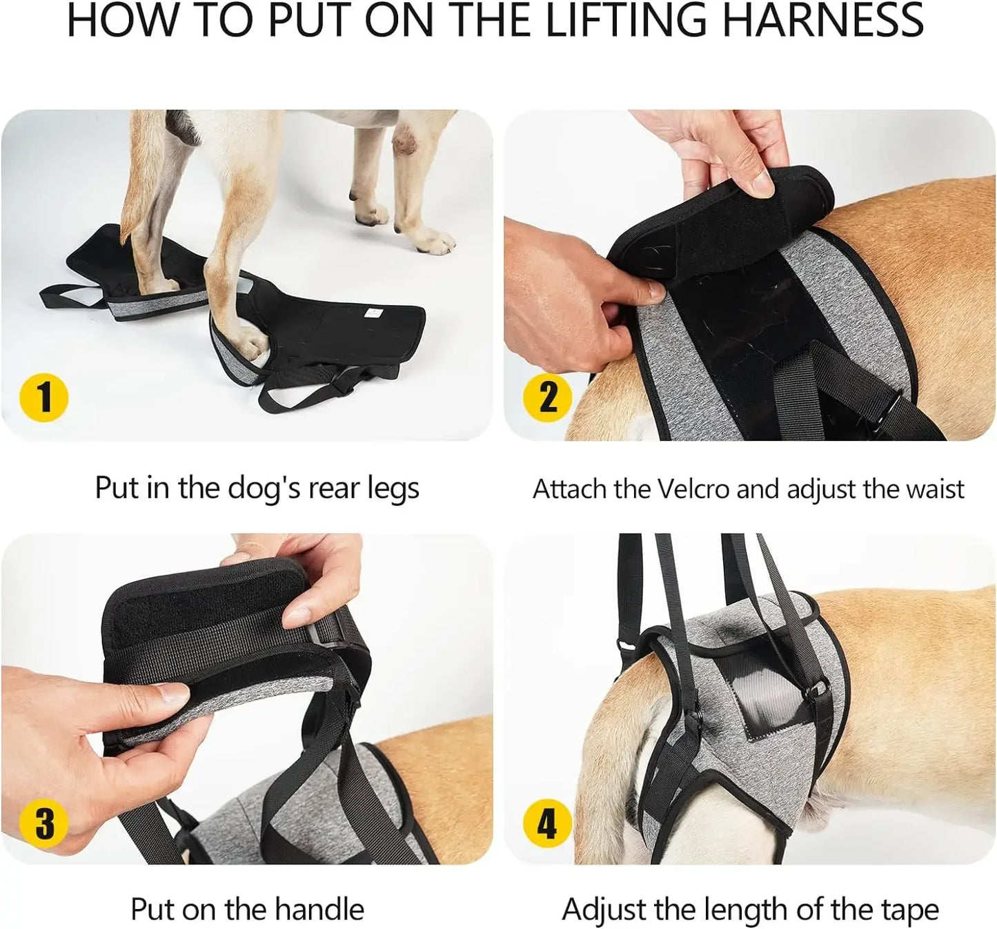 Dog Leg Strap Disability Brace Help Walking Harness Auxiliary Belt For Recovery Postoperative Rehabilitation Dog Accessoires